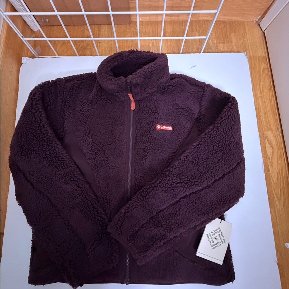 Columbia x Madhappy - Plush Sherpa Jacket - size medium, unisex! NWT 🧸🤎💜 - Picture 6 of 11